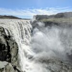 Blick auf den Dettifoss in Islands Norden