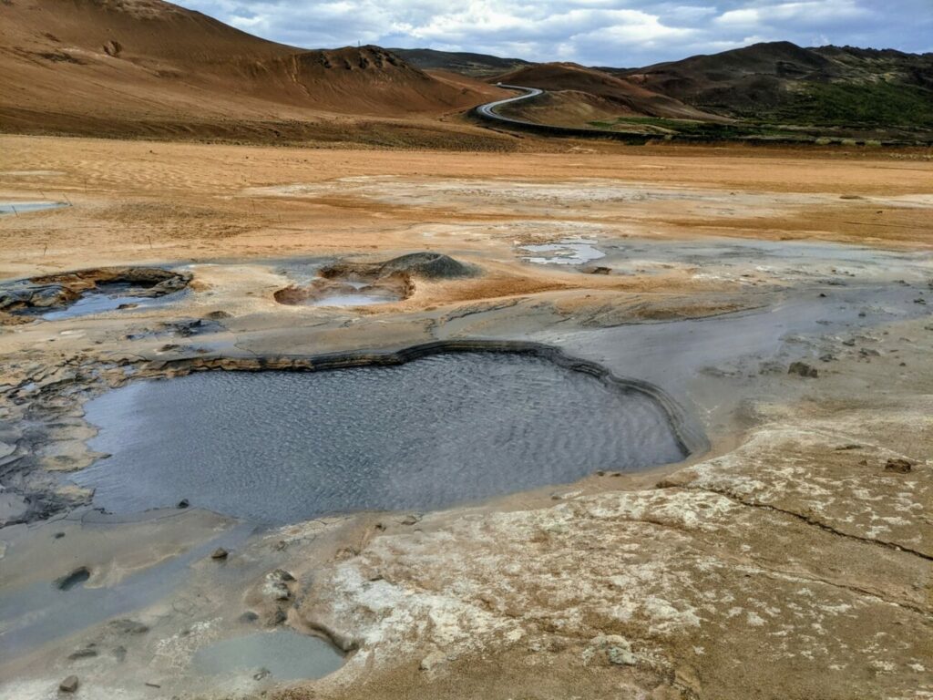 Blick auf das Geothermalgebiet Hverir Namafjall